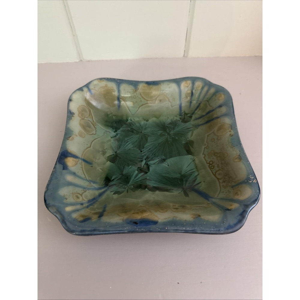 Edgecomb Potters Oriental Square Dish 7.5"x7.5"